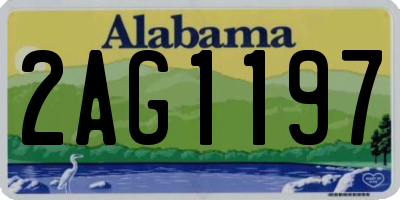 AL license plate 2AG1197
