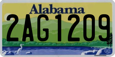 AL license plate 2AG1209