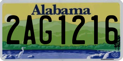 AL license plate 2AG1216