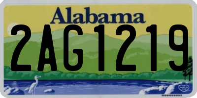 AL license plate 2AG1219