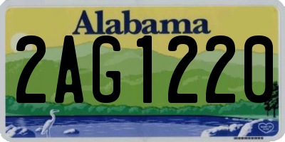 AL license plate 2AG1220