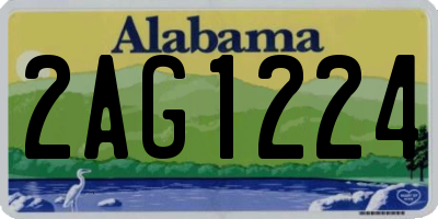 AL license plate 2AG1224