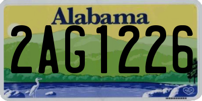 AL license plate 2AG1226