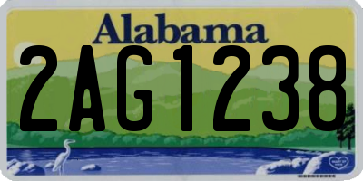 AL license plate 2AG1238