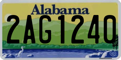 AL license plate 2AG1240