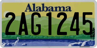 AL license plate 2AG1245