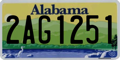 AL license plate 2AG1251