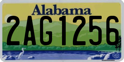 AL license plate 2AG1256