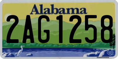 AL license plate 2AG1258