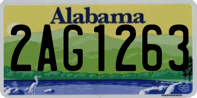 AL license plate 2AG1263