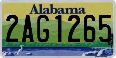 AL license plate 2AG1265