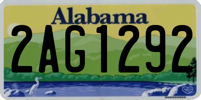 AL license plate 2AG1292