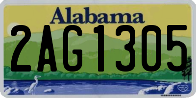 AL license plate 2AG1305
