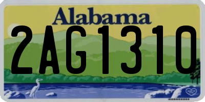 AL license plate 2AG1310