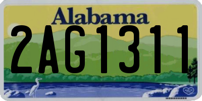 AL license plate 2AG1311