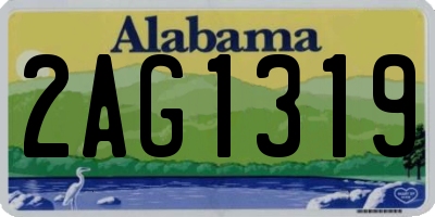 AL license plate 2AG1319