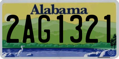 AL license plate 2AG1321