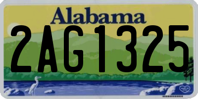 AL license plate 2AG1325
