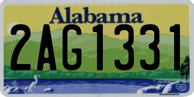 AL license plate 2AG1331