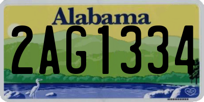AL license plate 2AG1334