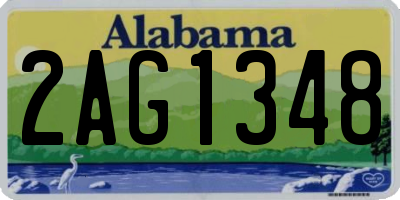 AL license plate 2AG1348