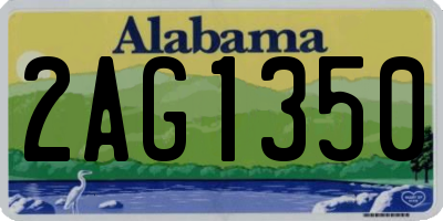 AL license plate 2AG1350