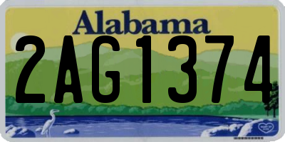 AL license plate 2AG1374