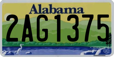 AL license plate 2AG1375