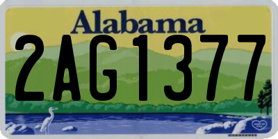 AL license plate 2AG1377