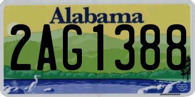 AL license plate 2AG1388