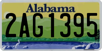AL license plate 2AG1395