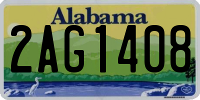 AL license plate 2AG1408