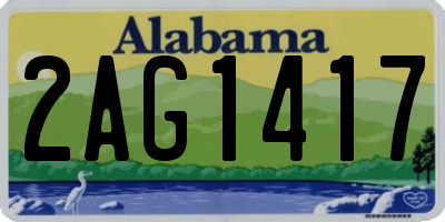 AL license plate 2AG1417