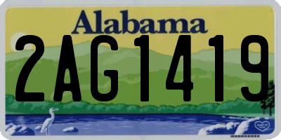 AL license plate 2AG1419