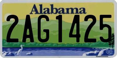 AL license plate 2AG1425