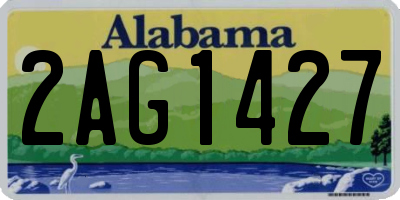 AL license plate 2AG1427