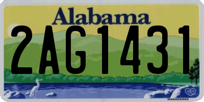 AL license plate 2AG1431