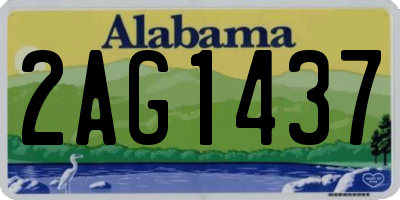 AL license plate 2AG1437