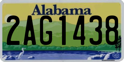 AL license plate 2AG1438