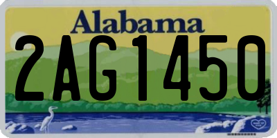 AL license plate 2AG1450