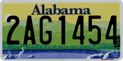 AL license plate 2AG1454