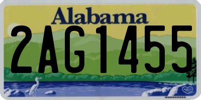 AL license plate 2AG1455