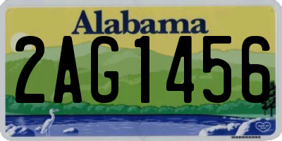 AL license plate 2AG1456
