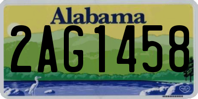 AL license plate 2AG1458