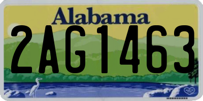 AL license plate 2AG1463