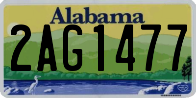 AL license plate 2AG1477