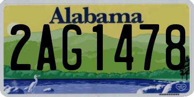 AL license plate 2AG1478