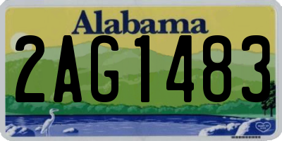 AL license plate 2AG1483