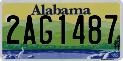 AL license plate 2AG1487
