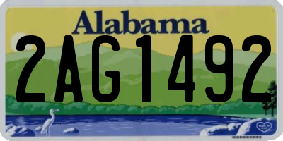 AL license plate 2AG1492